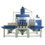 滚轴通过式型材自动喷砂机