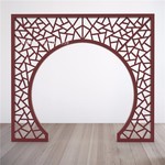 月亮门铝合金窗花金属铝格栅