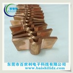 紫铜编织连接软铜排正极连接软铜条