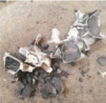 模腔内压出清模饼残渣